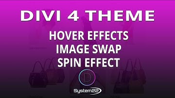 Divi Theme Hover Effects Image Swap Spin Effect 👍