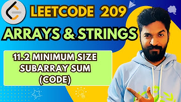 209.2 Minimum Size Subarray Sum (Code) | #11 | Array And String Playlist | #leetcode #dsa