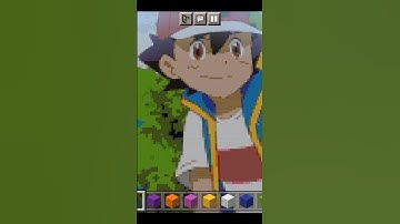 ASH PIKACHU PIXEL ART MINECRAFT PART 19