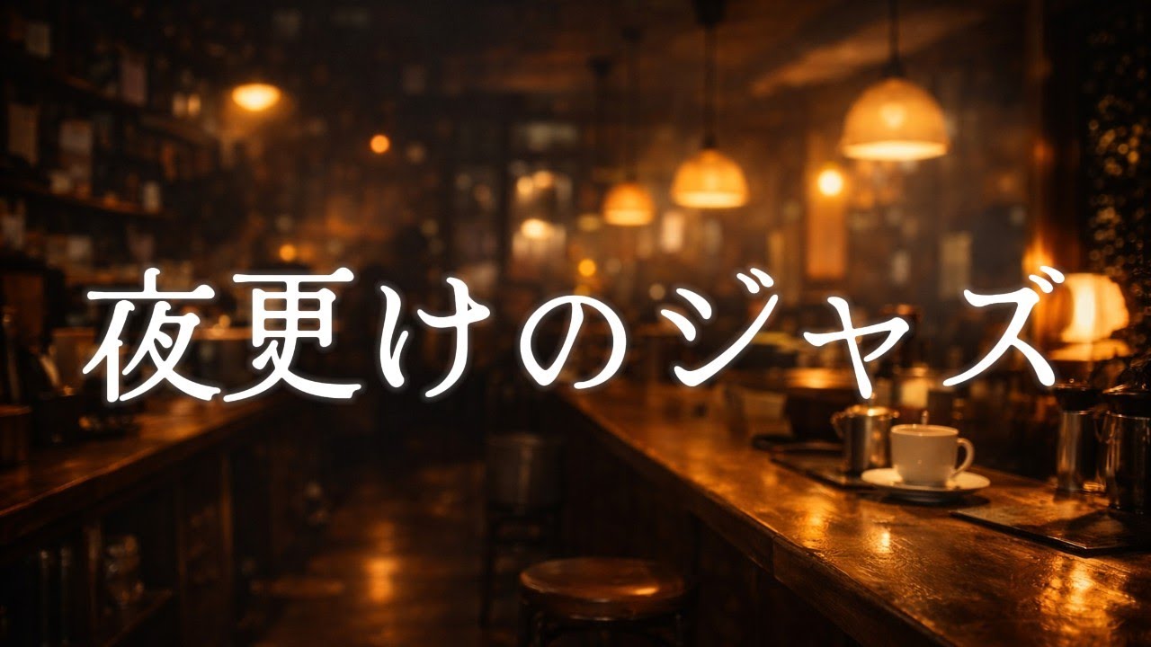 夜更けのカフェジャズ：邪魔しない深い集中BGM（作業用/勉強用）｜After-Hours Cafe Jazz: Distraction-Free Deep Focus BGM