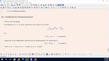 [ECO621] Simultaneous Equations Model (9/10)
