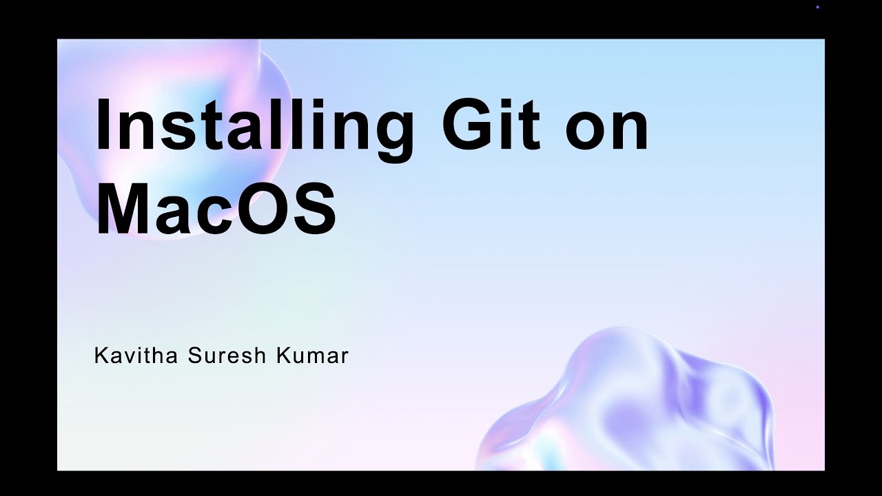 Installing Git on MacOS - YouTube