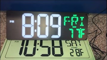 17 Inch Large Digital Wall Clock with Remote Control