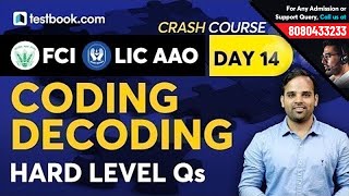 Coding Decoding Reasoning Tricks | High Level Questions for LIC AAO 2019 & FCI | Sachin Sir | 7 pm
