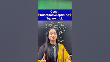 Cseet quantitative aptitude square trick #commerceshorts #cseet #mathstricks #squaretrick #cseetexam