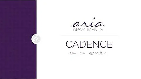 Aria Apartments - Cadence: 1 bed, 1 bath, 757 sq.ft.