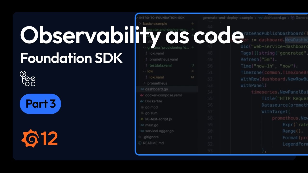 Part 3: Observability as Code with Grafana Foundation SDK | GitHub ...