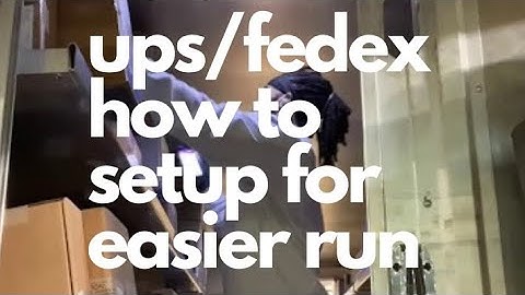How Fedex Driver does 40+ stops per hour! | How to setup for easier run/delivery. Get Off Early!