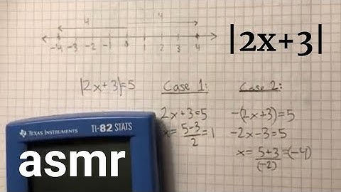 explaining absolute values - math asmr