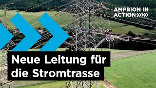 Tonnenschwer, meterlang | Wie Leiterseile auf Hochspannungsmasten getauscht werden
