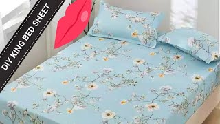 KING SIZE BED SHEET AND 2 PCS PILLOW CASES/FOR CHRISTMAS AND DAILY USE. PLEASE WATCH AND SUBSCRIBE Pillowcases King Size