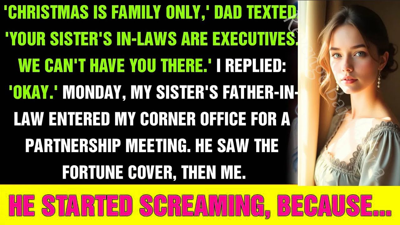 Uninvited from Christmas—then my sister’s in-laws met me as the CEO they never saw.