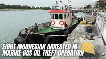 Acht Indonesiërs gearresteerd voor diefstal van gasolie uit de zee