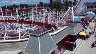 Having fun at the Santa Cruz beach boardwalk, California
