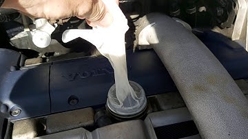 Volvo PCV P2 smoke oil cap test. V70r v70 s60r s60