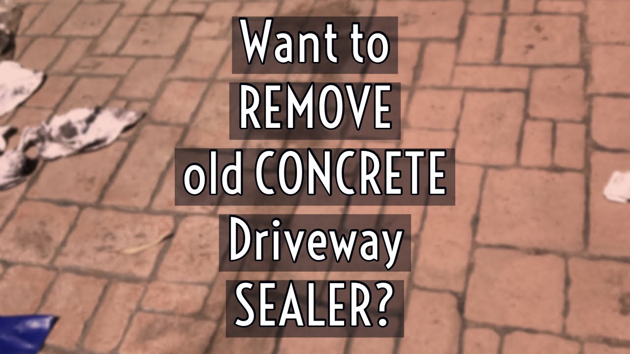 Can Sealer Be Removed From Stamped Concrete Acrylic