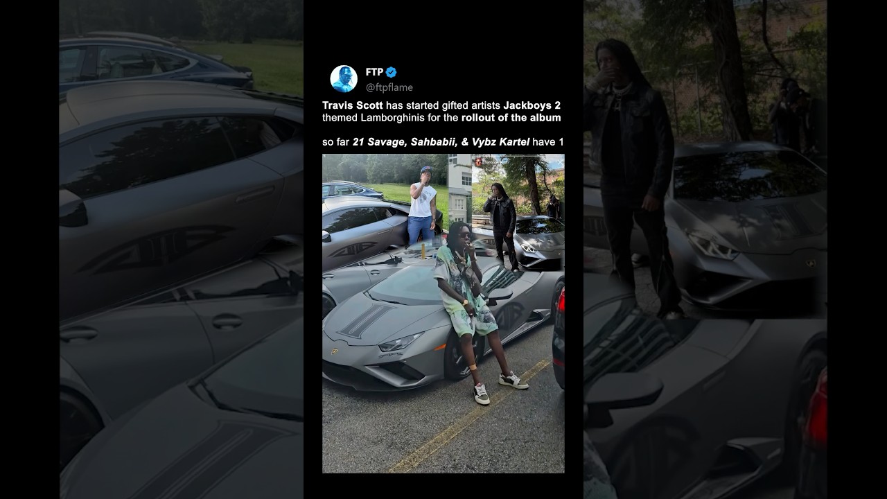 Travis Scott Gifts Custom Lamborghinis for JACKBOYS 2 Drop! 🤯