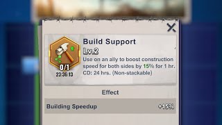 The Mastery Build Support and Secretary of Construction STACK in #lastzsurvivalshooter 