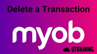Myob How To Delete A Transaction