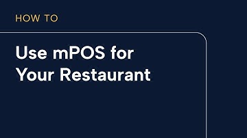 Using  mPOS for your Restaurant