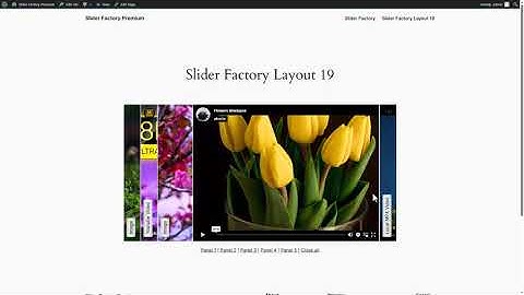 How To Create Video Slide Show Using layout 19 By | Slider Factory Pro