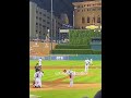 大谷翔平選手。ピッチャーとして8回まで投げ、ホームランを打った、2021年のタイガース戦。 Shohei Ohtani pitches for 8 innings and hit home run.