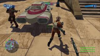 Spawn killing a bot by accident | Star Wars Battlefront (2004) Classic Collection