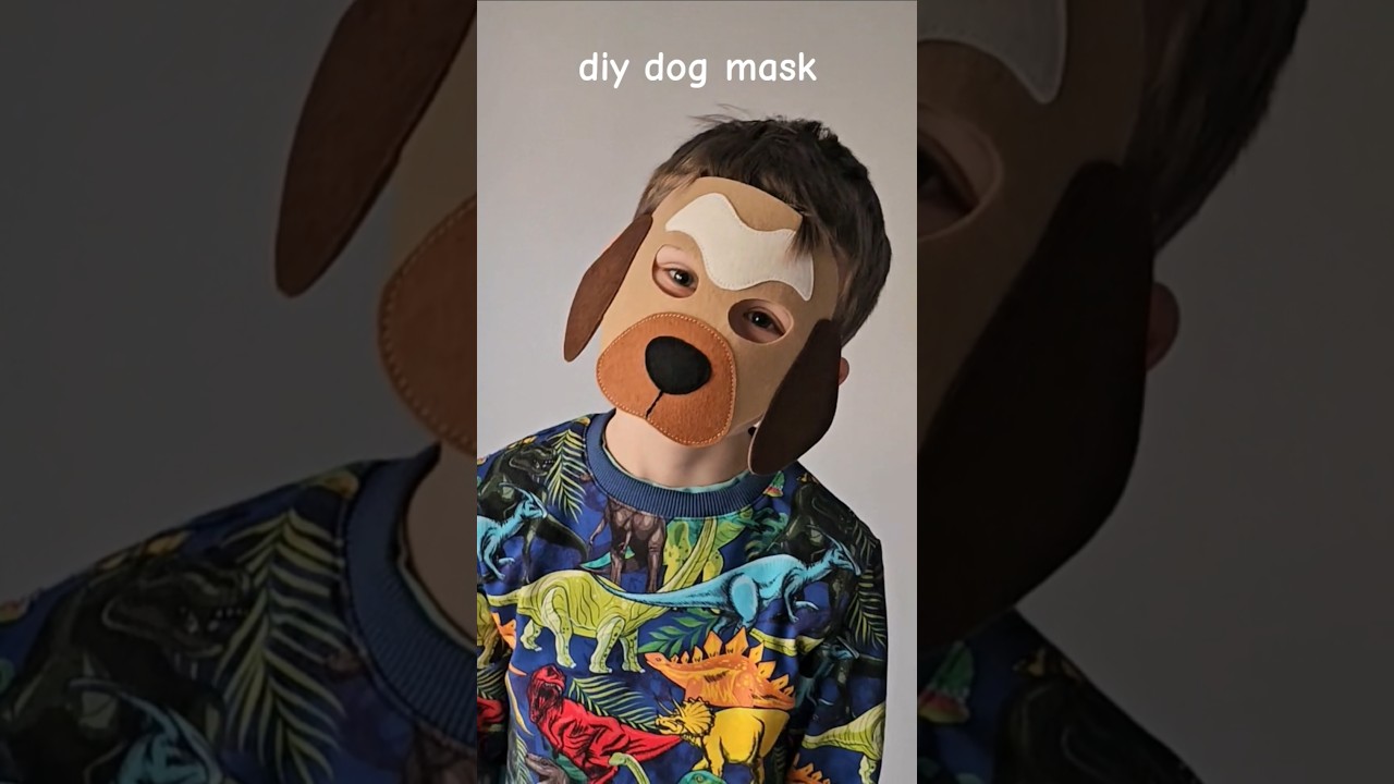 DIY Dog Face Mask for Kids | New PDF Sewing Pattern | Easy Felt