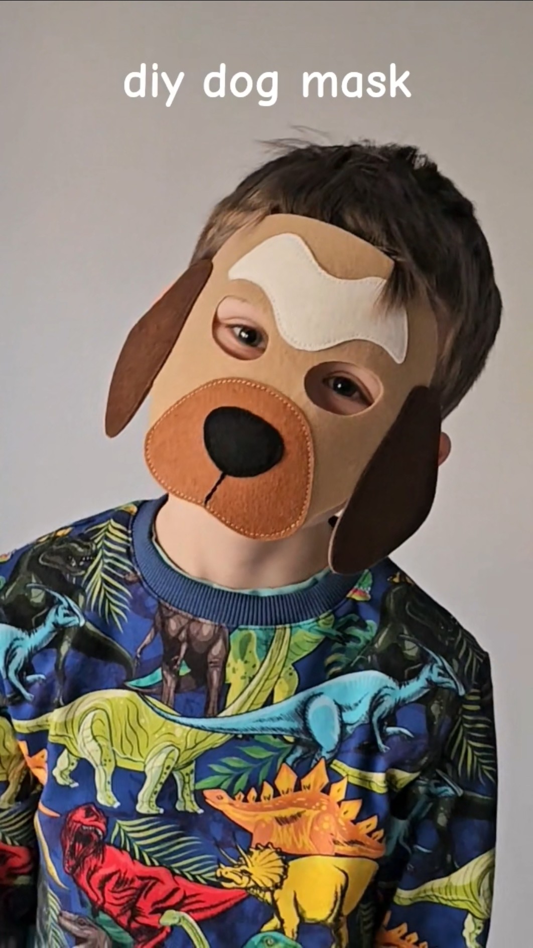 DIY Dog Face Mask for Kids | New PDF Sewing Pattern | Easy Felt