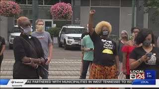 Dozens gather in opposition to DOJ's Operation LeGend in Memphis