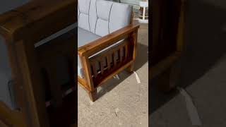 Wooden 3 seater sofa( teak wood) #different #sofa #furniture