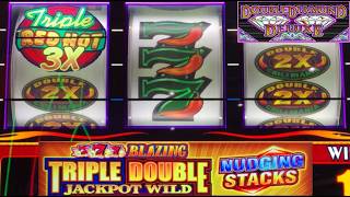 Double Diamond Deluxe + Wheel of Fortune + Double Chili Mania + Blazing 777 Nudging Stacks slots! screenshot 1
