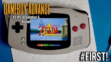 First-time Gameboy Advance IPS V2 Installation and Original Gameboy Themed Reshell