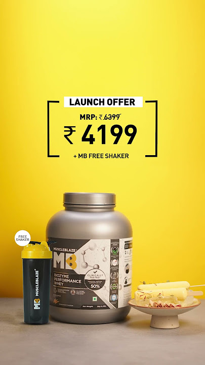 Get ready to unleash those kulfi gains: MB Biozyme Performance Whey, Kesar Kulfi flavour🔥