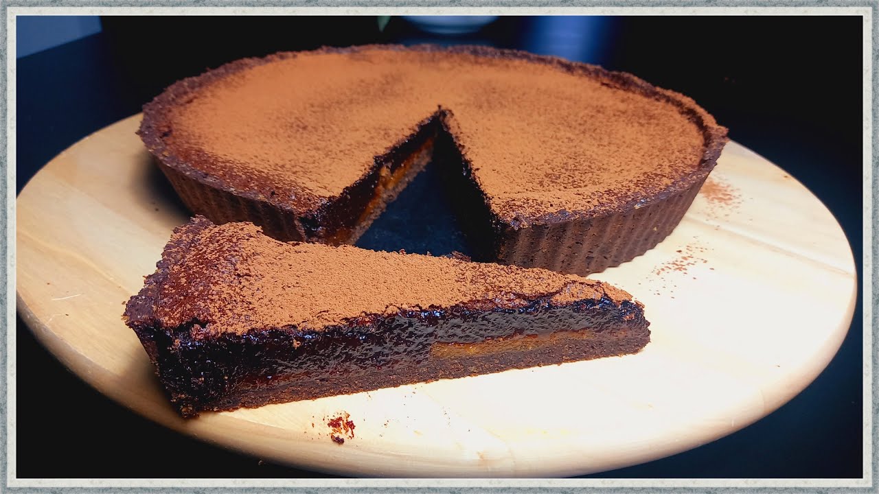 Gluten-free Carrob Fig Tart / Paleo Carrob Fig Tart Gâteau Basque