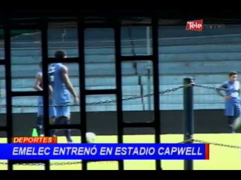 Emelec entrenó en estadio Capwell