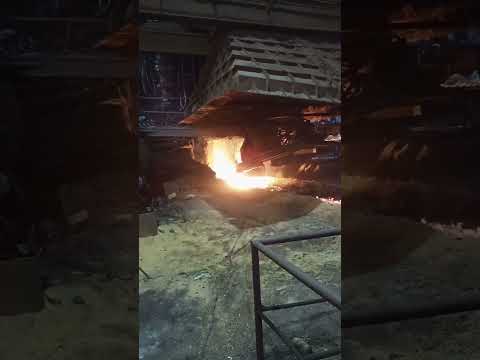 Blast FurnaceTaphole PockingIts Makes ThroughIron Steel Army Viral Youtubeshorts Shorts