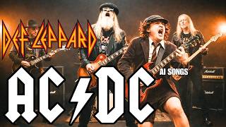 AC/DC &amp; Def Leppard | Classic-Style Hard Rock with Roaring Vocals &amp; Relentless Guitar Riffs (AI)