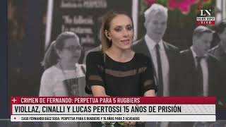 Crimen de Fernando: prisión perpetua para Thomsen, Comelli y Benicelli
