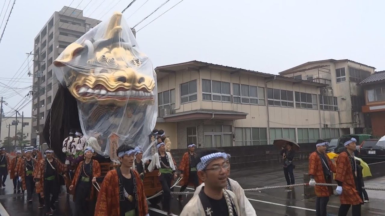 2013年 唐津くんち お旅所神幸（雨）