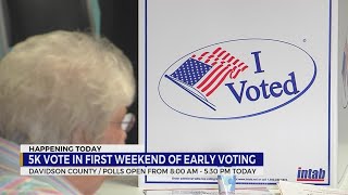 1% of voters cast ballots in first early voting weekend
