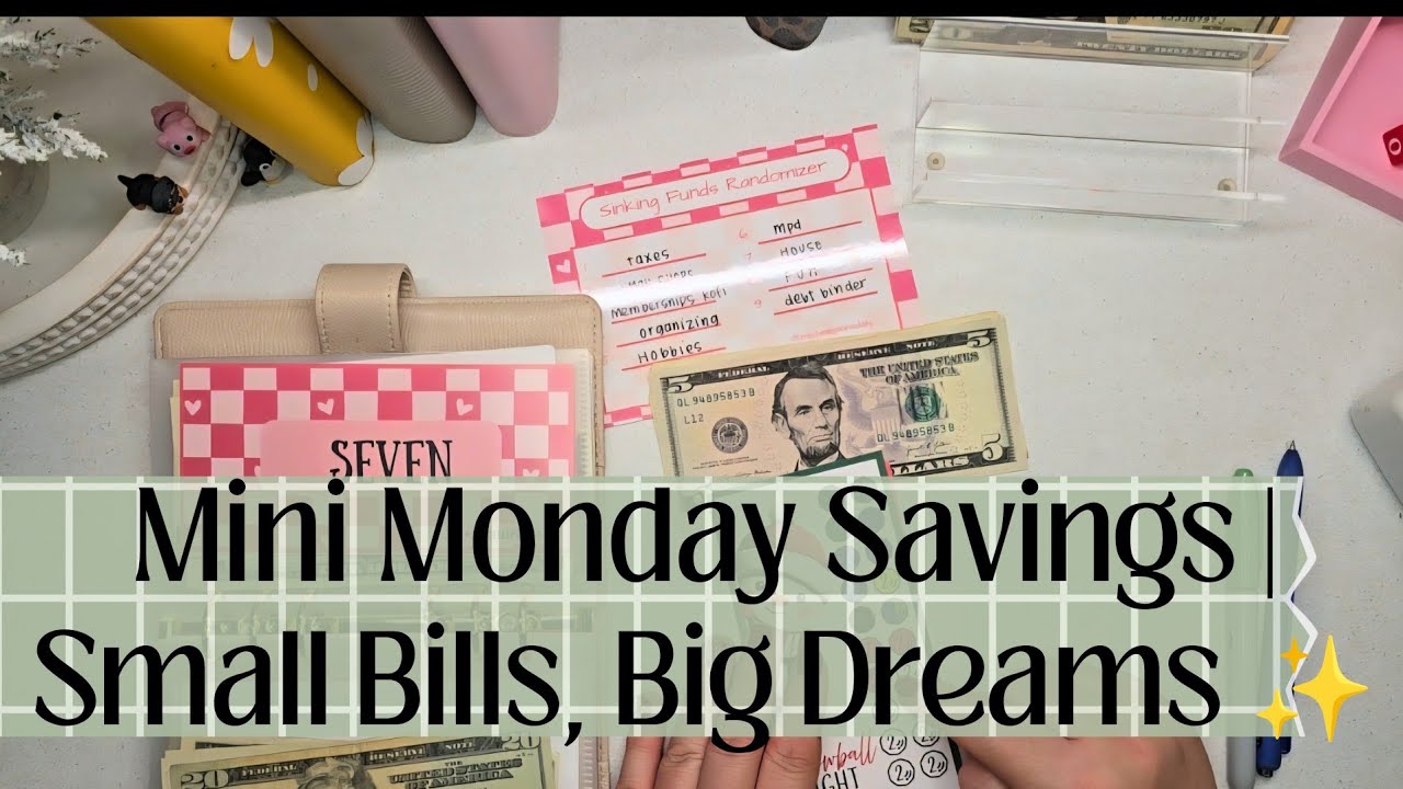 Mini Monday Savings #30 | S'more Savings Challenges | Monsters Savings Box Challenge | Daily Savings