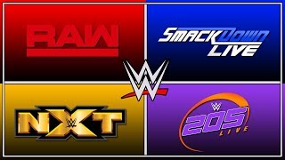 Every Wwe Logo In History Wcw Ecw Nxt Uk Nxt 5 Live Smackdown Raw Youtube