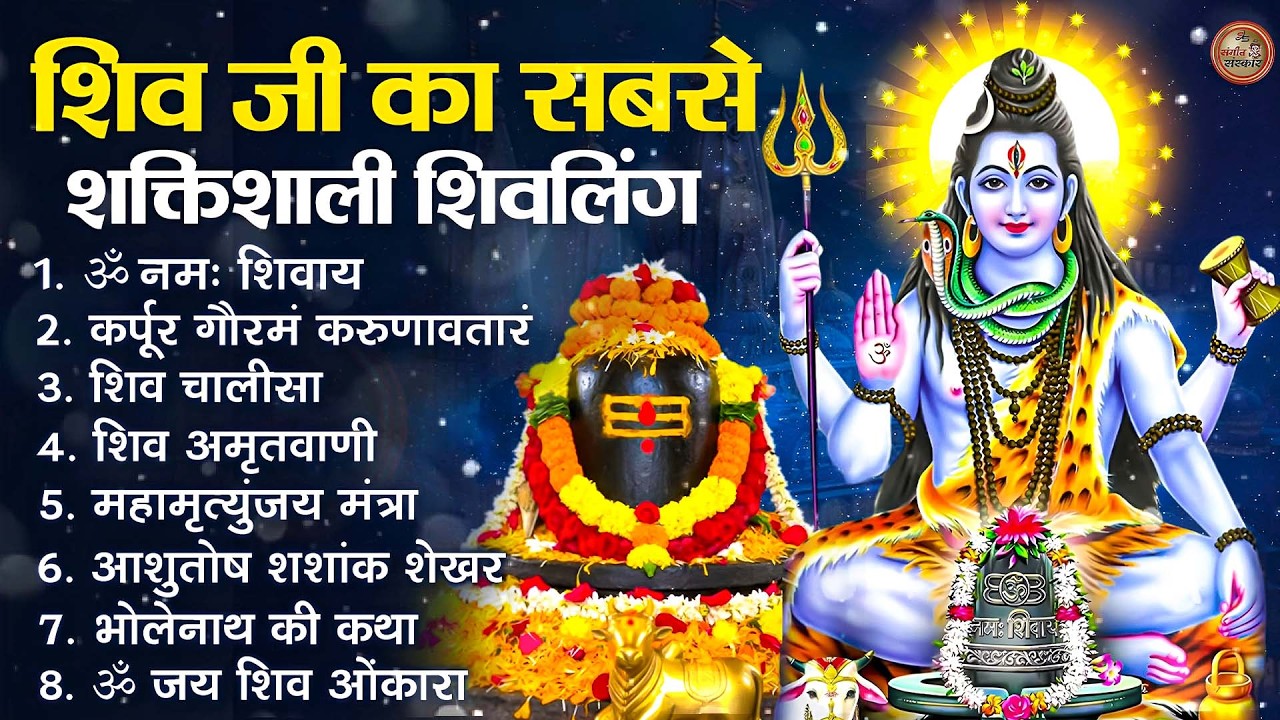 भक्ति भजन - आशुतोष शशाँक शेखर, कर्पूर गौरम करुणावतारं, ॐ नमः शिवाय, शिव अमृतवाणी व शिव आरती