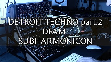 detroit techno dfam and subharmonicon