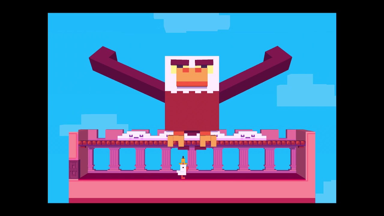 crossy road castle ad
