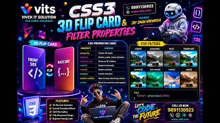 advance css properties part3 3d flip card and filter properties