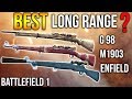 BATTLEFIELD 1 *BEST* LONG RANGE SNIPER? Enfield VS M1903 VS Gewehr 98 Sniper Rifle gameplay BF1
