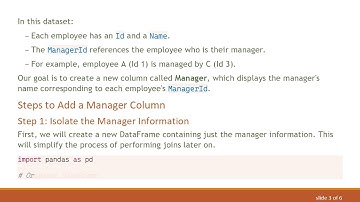 How to Create a New Column in Pandas for Manager Names Using IDs