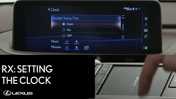 Lexus How-To: RX 350 Setting the Clock | Lexus